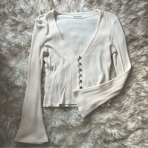 Reformation Ivory Cardigan